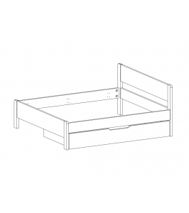 Zásuvka pod posteľ Sofi XL/Sofi Lux XL (dyha, dub cink)