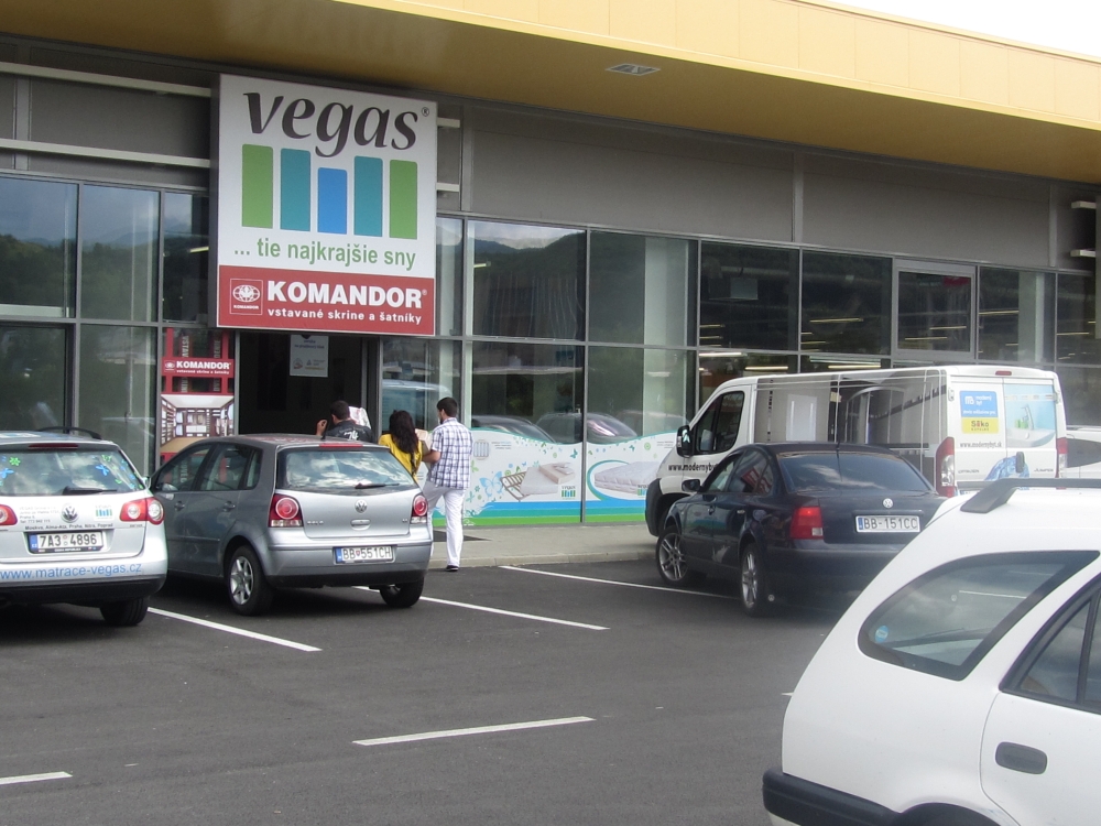 Predajňa VEGAS - Radvaň Park, Banská Bystrica (pri Kike) Predajňa VEGAS - Radvaň Park, Banská Bystrica (pri Kike)